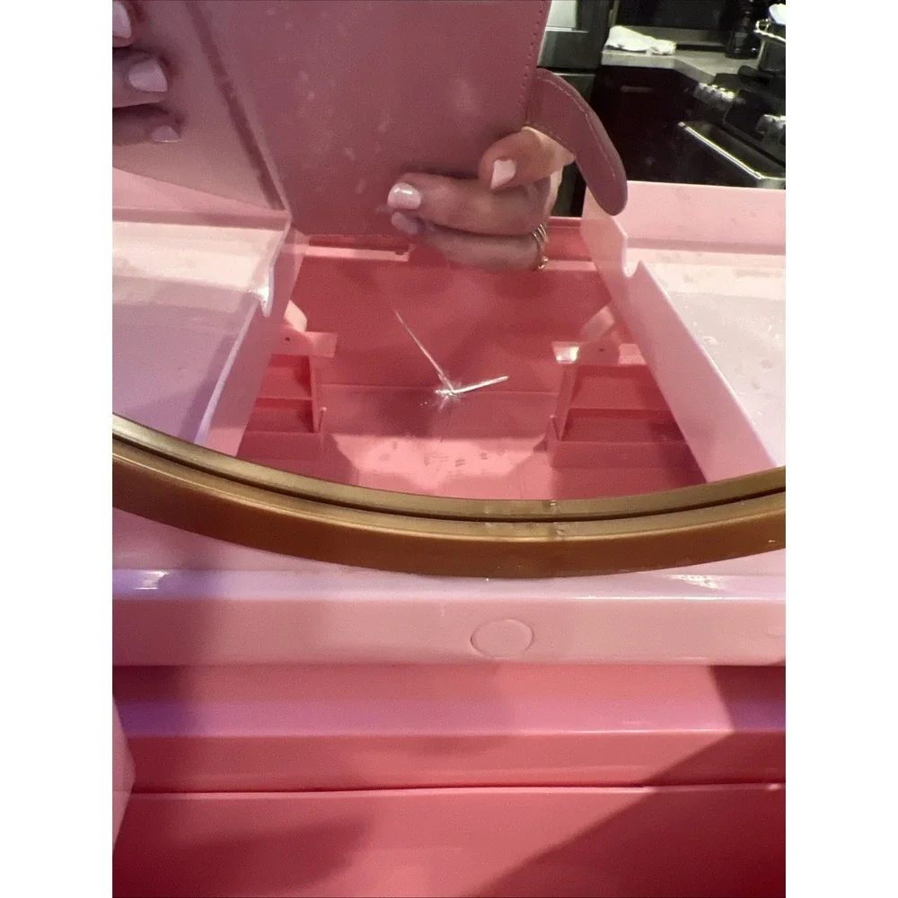 DISNEY PRINCESS TRAVEL VANITY- STYLE COLLECTION- LIGHT UP MAKEUP CASE– PINK
